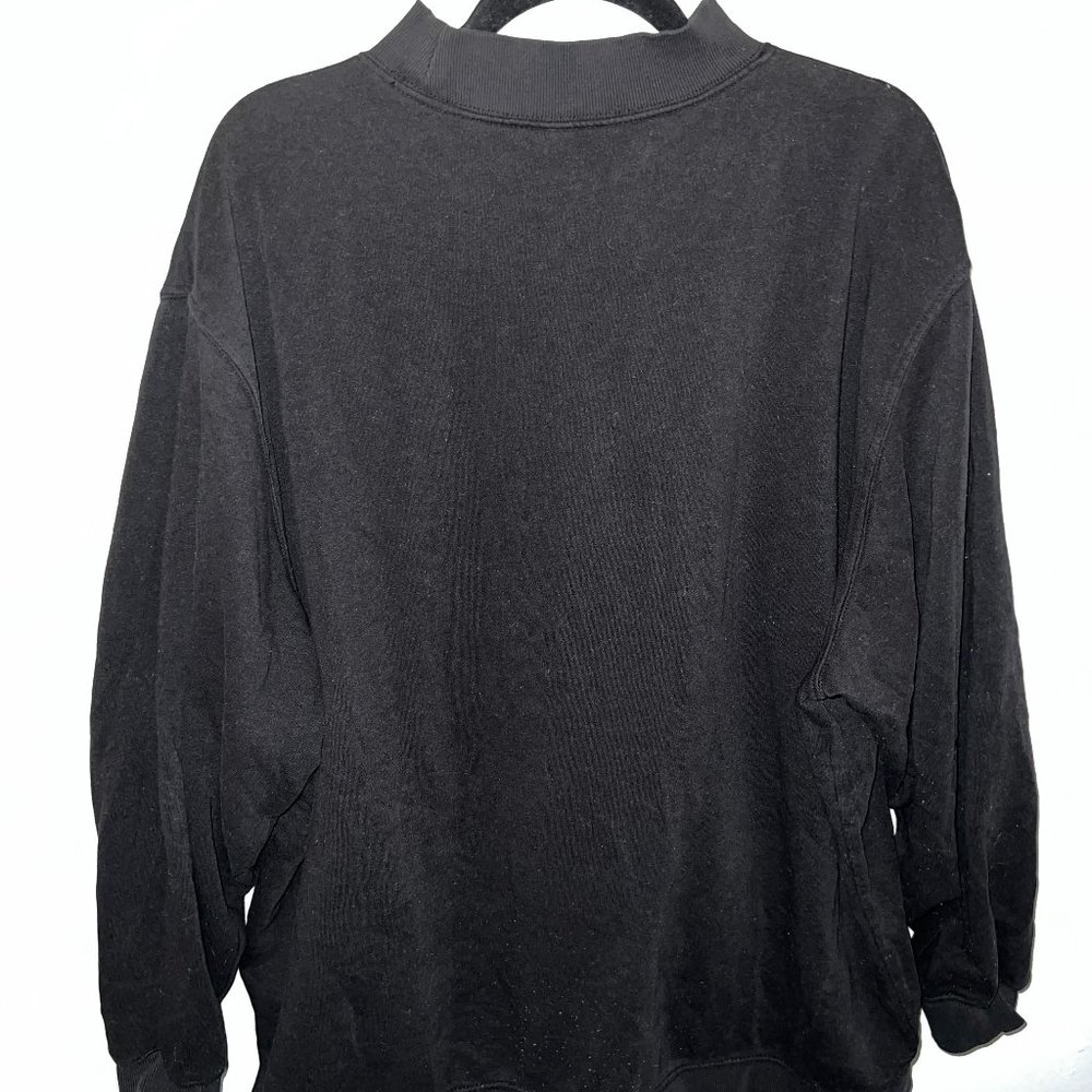 H&M XL Black Mock neck Sweatshirt